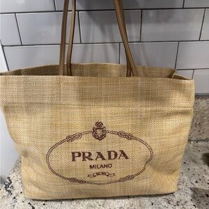 Prada Milano Tan Tote Bag